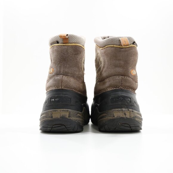 The North Face Brown Leather Insulated Waterproof Winter Snow Boots - Boys' 2 - Picture 4 of 7